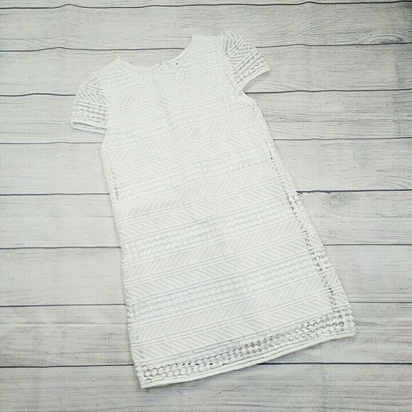 12 Milly Minis Geo Lace Chloe Dress - Picture 1 of 7